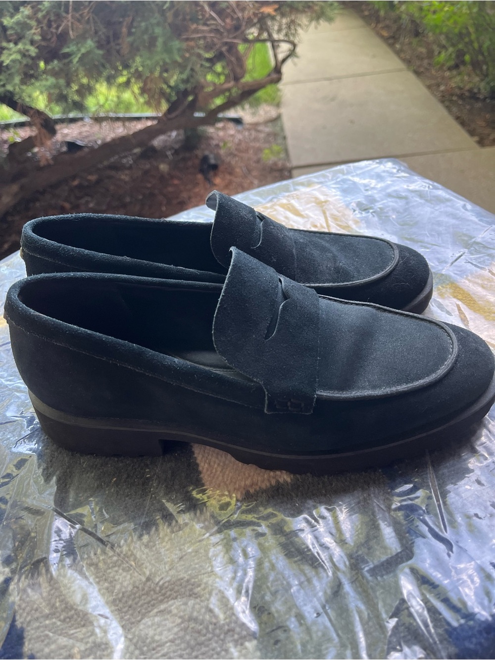 Cole Haan Geneva, black suede loafers